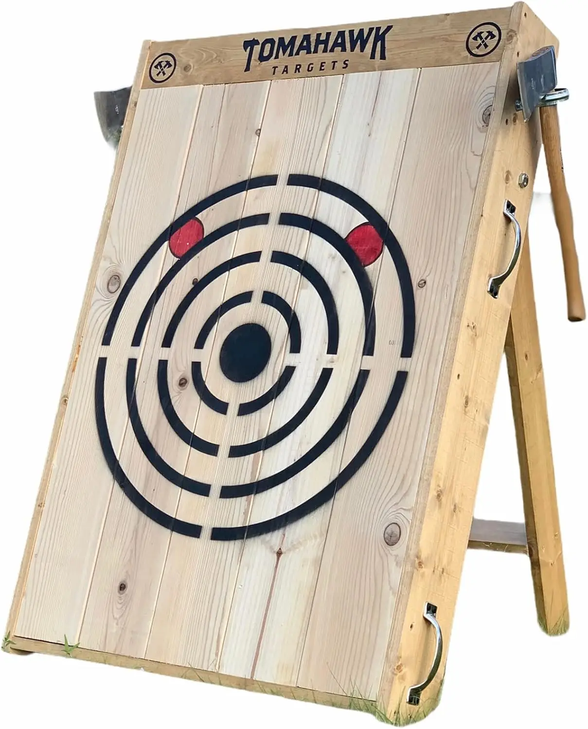 Crosshairs Wooden Foldable Axe and Knife Throwing Target Board