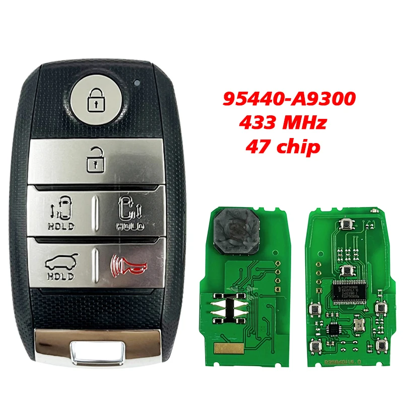 CN051165 Aftermarket 6 Button Smart Key Keyless Entry Remote 95440-A9300 FCC SY5YPFGE06 47 Chip 433Mhz For KIA Sedona 2015-2021