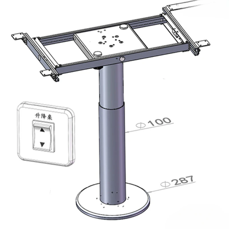 Motorhome electric connector rotating table leg trailer modification accessory sliding expansion 12V24