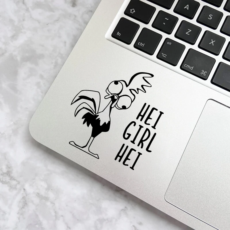 MOANA Hei Hei vinilo arte pegatina portátil taza botella de agua decoración, Hey Girl Hei accesorios de coche parachoques ventana calcomanías Decoración