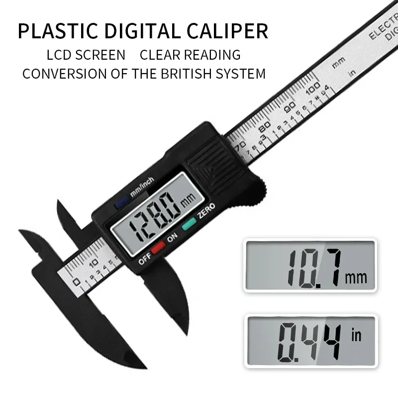 

Electronic Digital Vernier Caliper Measuring Tool 0 -150mm 6 Inch LCD Electronic Gauge Micrometer