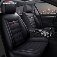 Universal Car Seat Covers Mats Leather PU Auto Fully Surrounded Pad Waterproof Front Back Cushion Protector