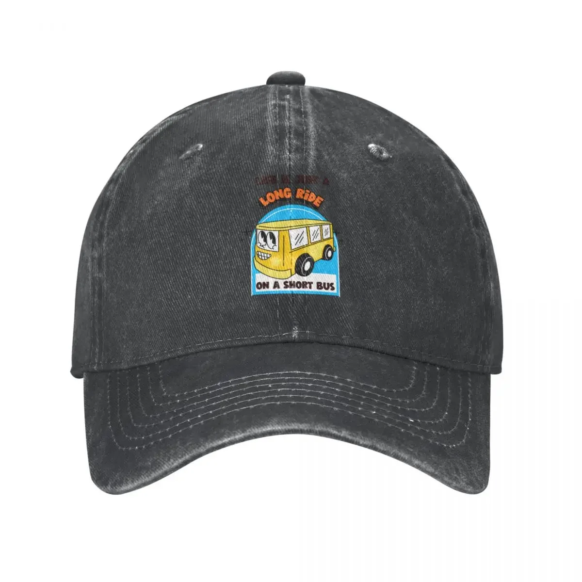 Riding the Short Bus for Life Funny Colorful Design Cowboy Hat New In The Hat New Hat birthday Women's Beach Men's