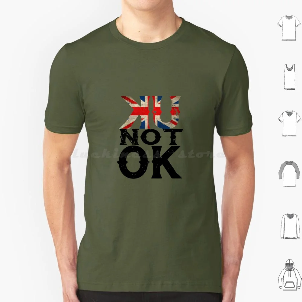 Uk Not Ok T Shirt Cotton Men Women DIY Print Radiohead No Surprises Ok Computer Thom Yorke Music 90s Alternative Uk Brexit