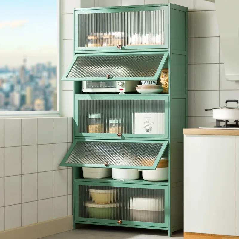 

Kitchen locker Floor-to-ceiling multi-layer rack Cabinet type Household goods Multifunctional storage Cupboard Pot rack Cupboard