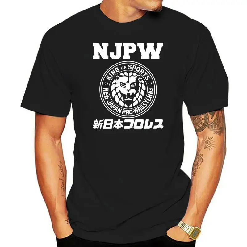 2022 Hot sale Fashion NJPW NEW PRO  PURORESU LION LOGO Design T Shirt Tee shirt