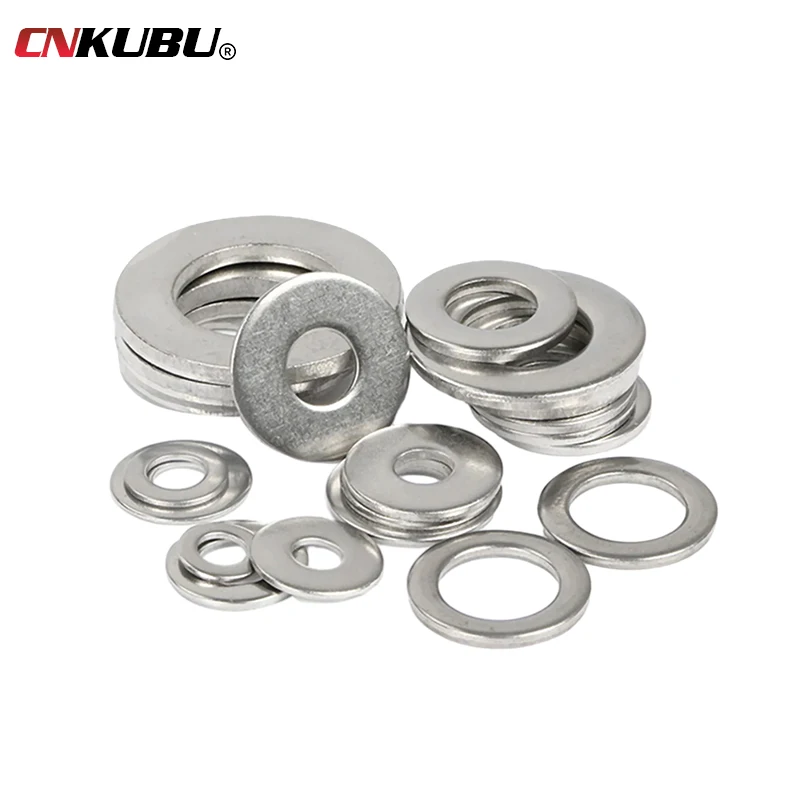 Arandelas de Metal de acero inoxidable 360, juego de tornillos de arandelas planas, Junta Lisa para perno de tornillo M2, M2.5, M3, M4, piezas, M8, M10, 580/304 M5