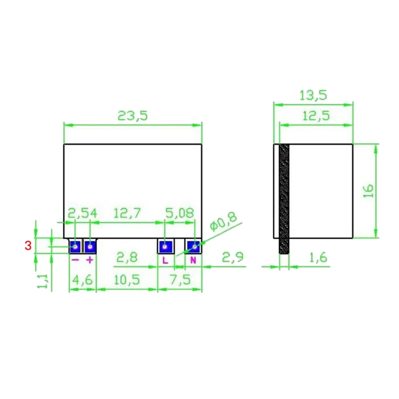 &BOFF& 5PCS 5V 600MA Isolated Switching Power Module AC-DC Step-Down Module 220V 110V To 5V