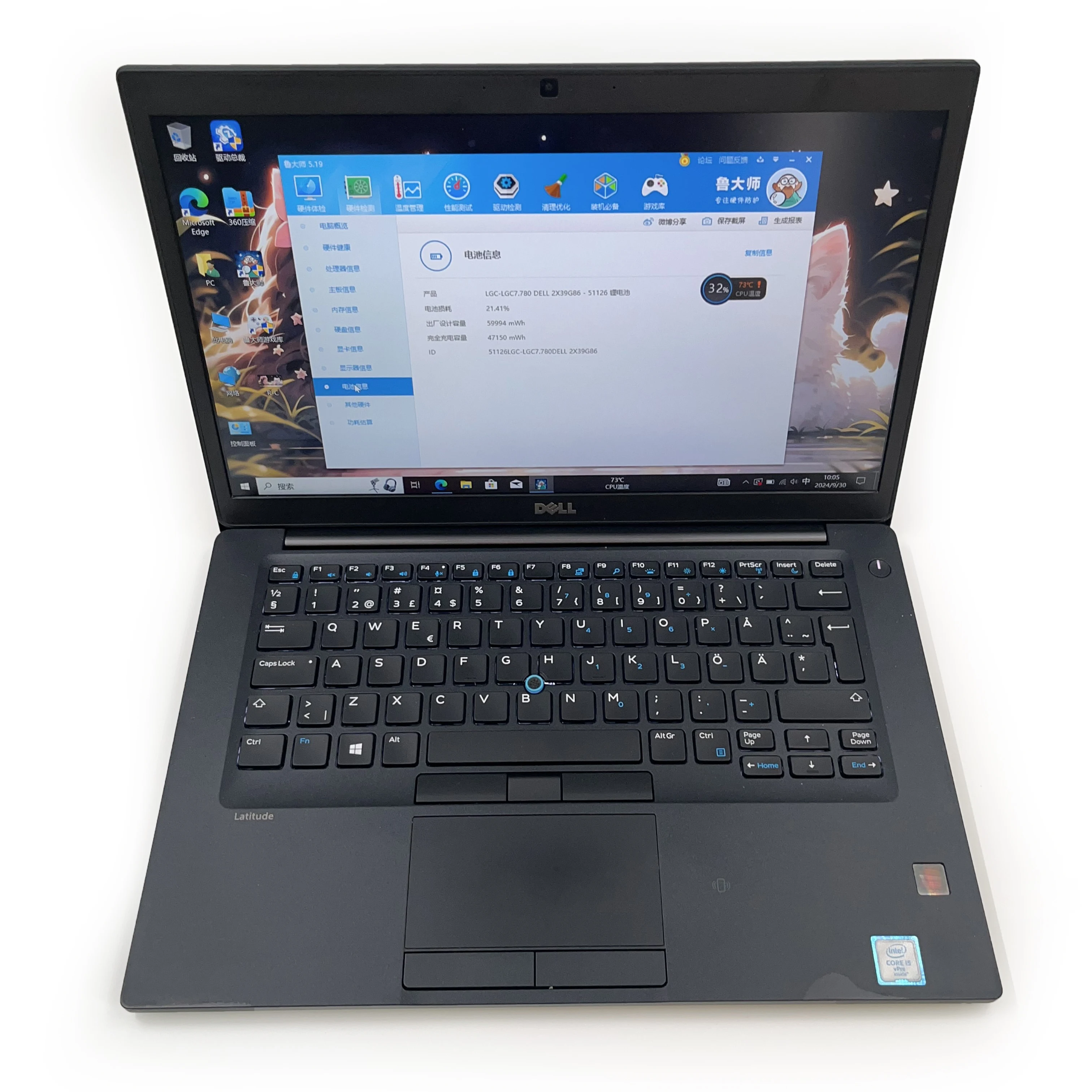 Used Dell-Latitude 7480 95% New Business Laptop  I5-6300U 16GB Ram 256GB SSD 512GB 1TB 14.1 Inch Laptop