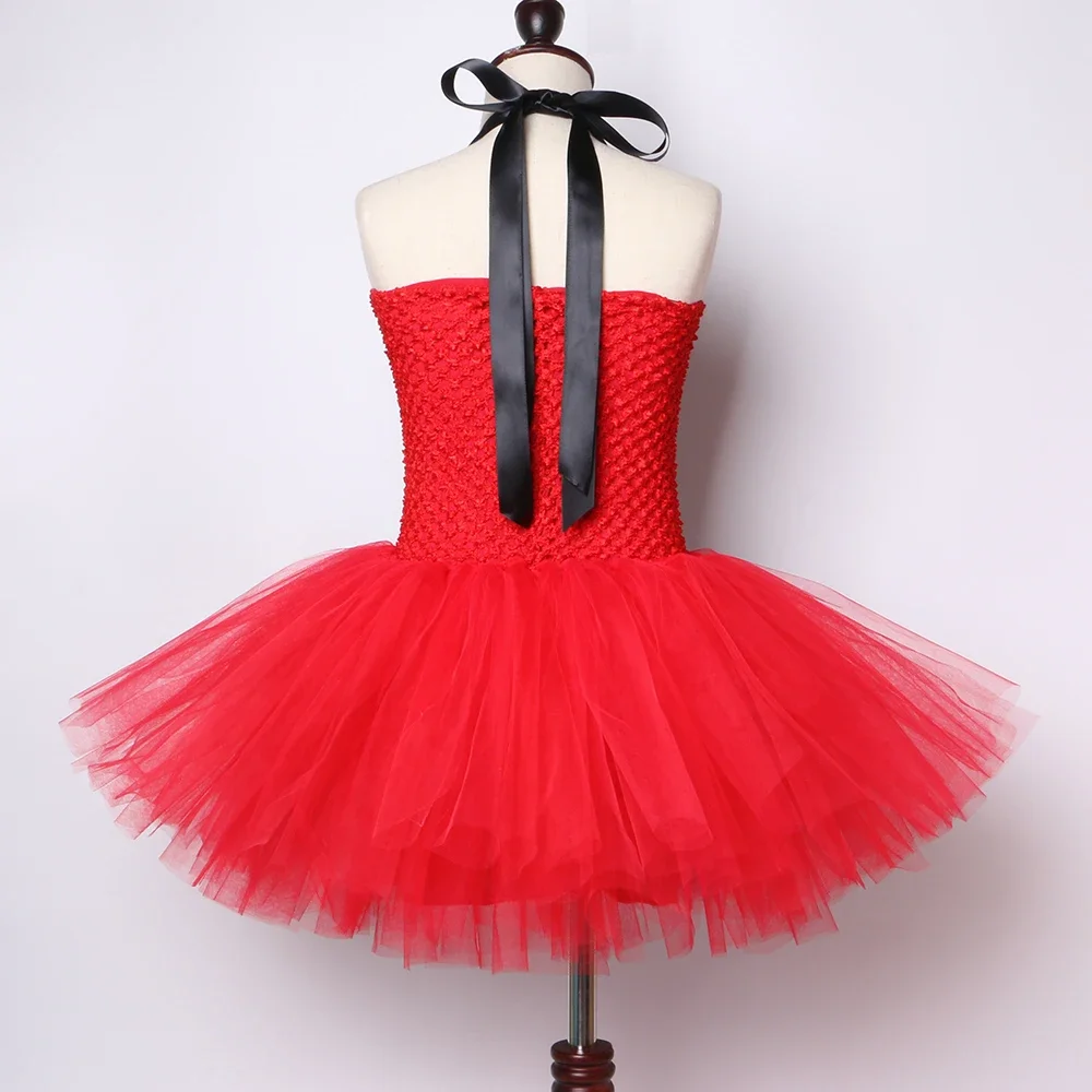 Ringmaster Circus Lion Tamer Costume for Girls Fancy Tulle Tutu Dress Kids Halloween Carnival Party Performance Dress Up Clothes
