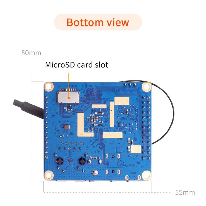 لوحة تطوير Orange Pi Zero 3 2GB + لوحة توسيع H618 Wifi5 + BT 5.0 لأجهزة أندرويد 12 Debian12 Ubuntu22.04 متينة #2