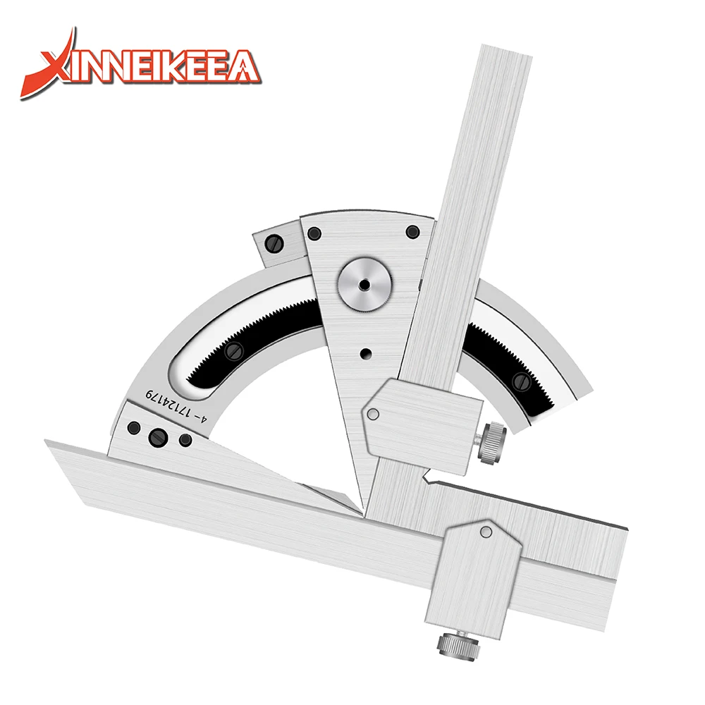 Righello angolare universale a 320 ° righello angolare universale a corsoio in acciaio inossidabile strumenti di misurazione speciali per la lavorazione del legno