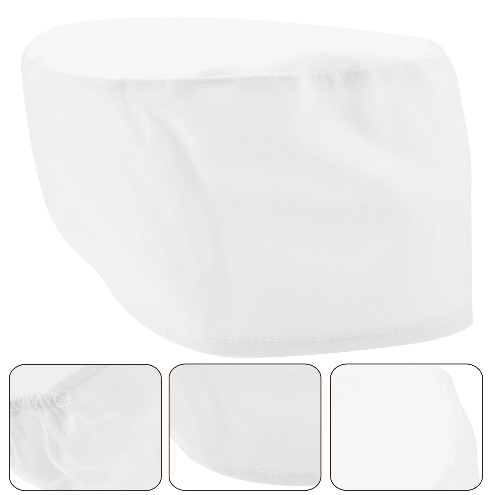 シェフハット キッチン作業用キャップ 綿製 通気性 快適なフィット感 スタイリッシュなデザイン レストランコック制服帽子 日焼け防止