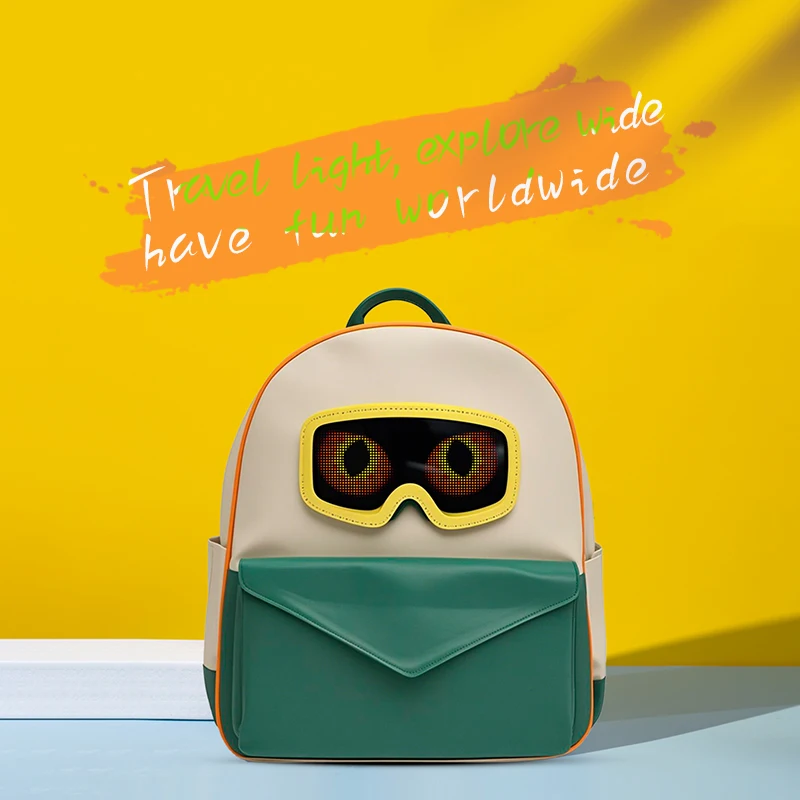 LOY Boys Waterproof Soft LED Backpack with Portable Design Large Capacity for School & Outdoor Use