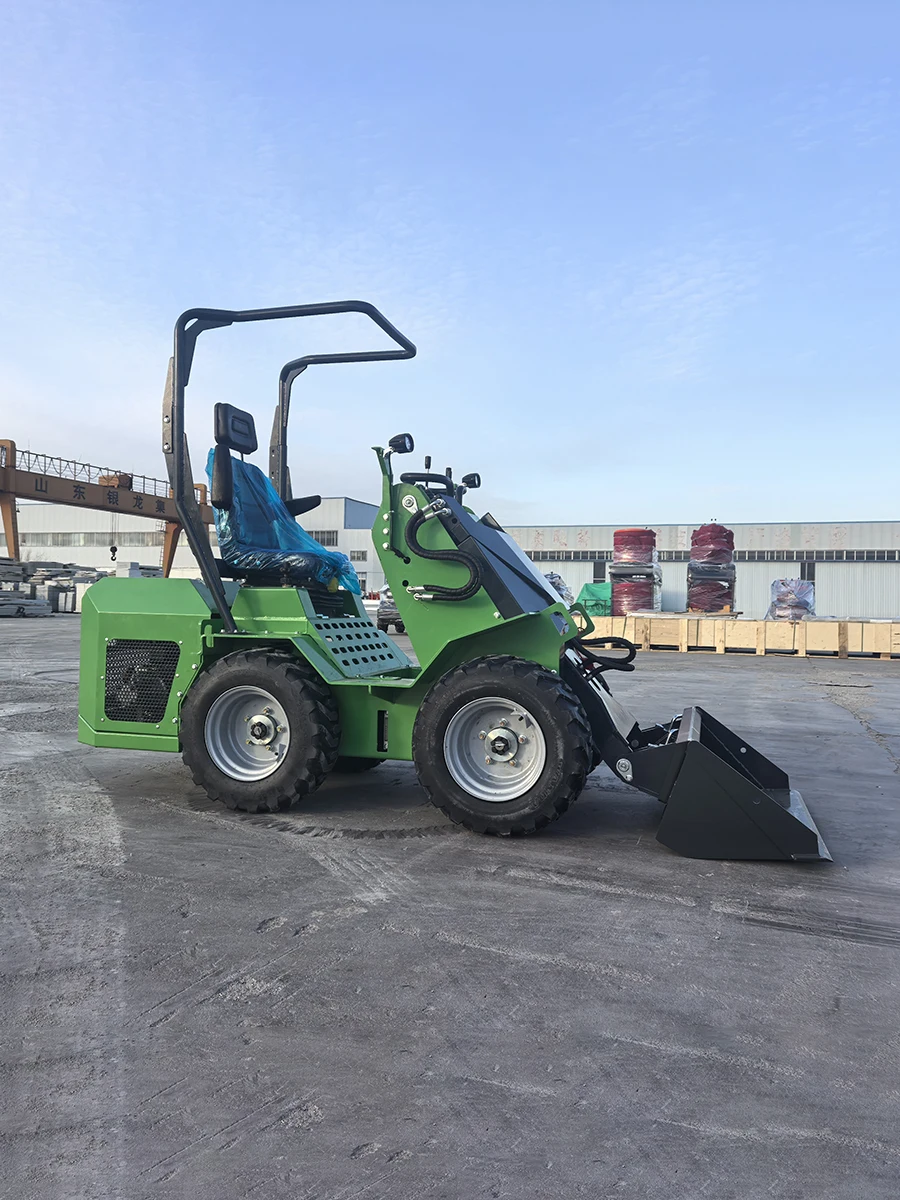 3-Ton Wheel Skid Steer Loader Cerdas tampilan operasi efisien sesuai pesanan pabrik 390 beban setir selip