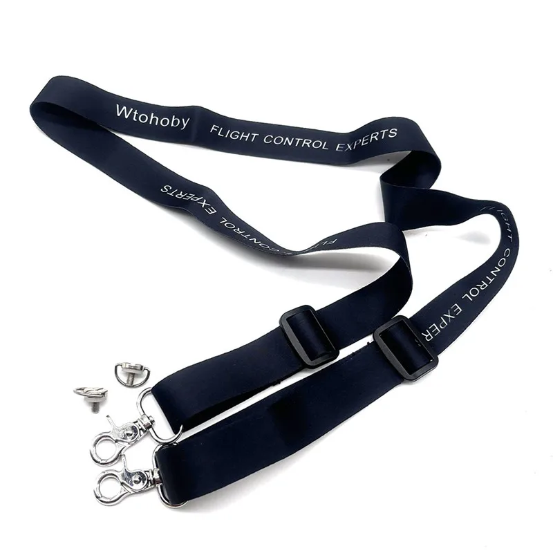 Wtohoby حبل نايلون لـ DJI Mavic 4 Pro Drone RC Pro 2/RC 2 جهاز تحكم عن بعد قابل للتعديل حزام الرقبة حبال معلقة حزام