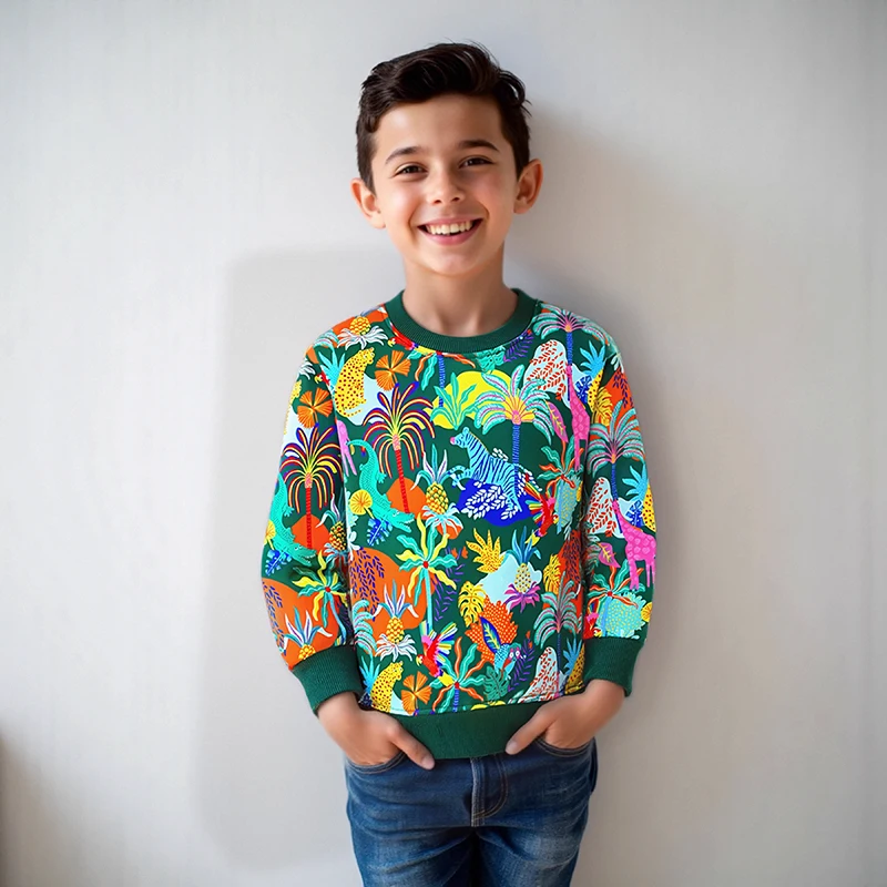 Little Maven Cartoon Tiere Bäume Mädchen Sweatshirts Kinderkleidung Herbst Frühling Baby Mädchen Tops T-Shirts Baumwolle Kinderkostüm
