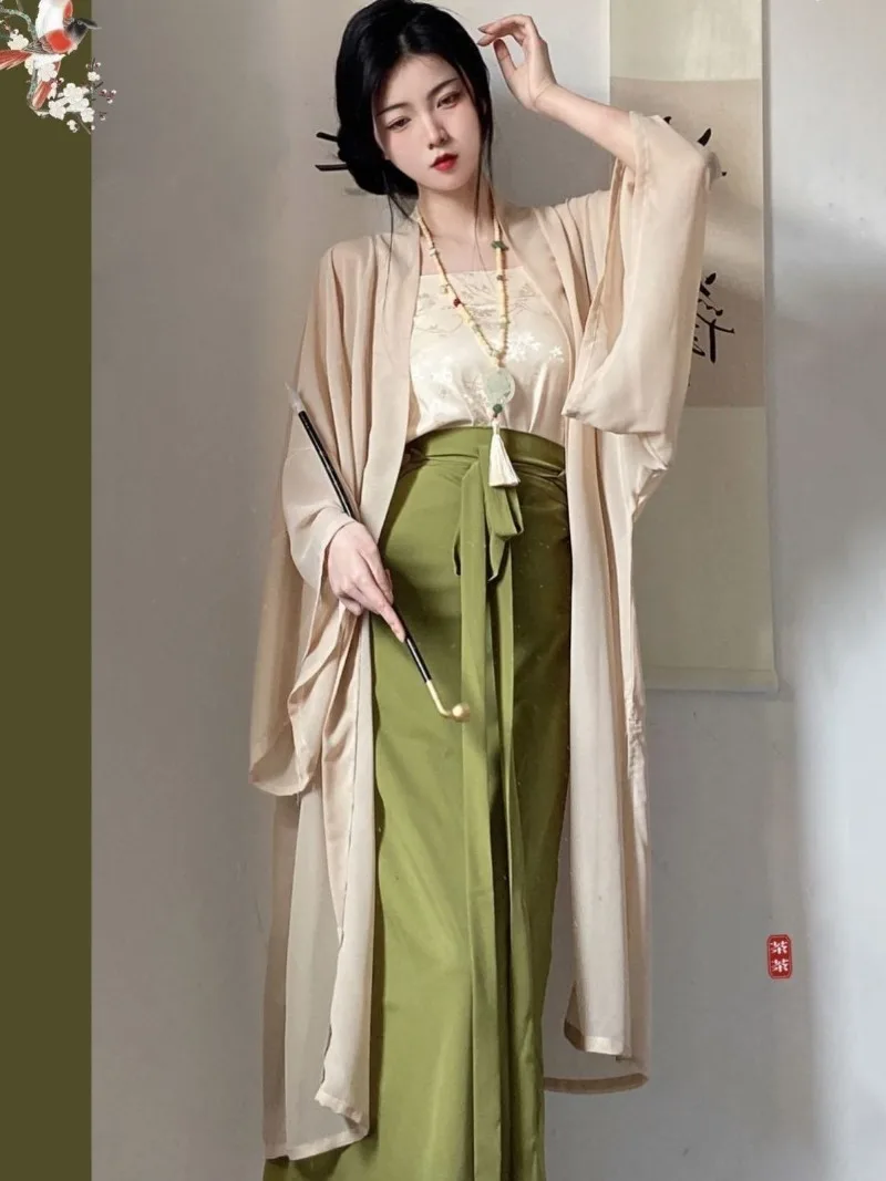 Song Dynasty Hanfu Dress Chinese Women Traditional Elegant Princess Dress Female Vintage Oriental Lady Hanfu Robe 3 Piece Set