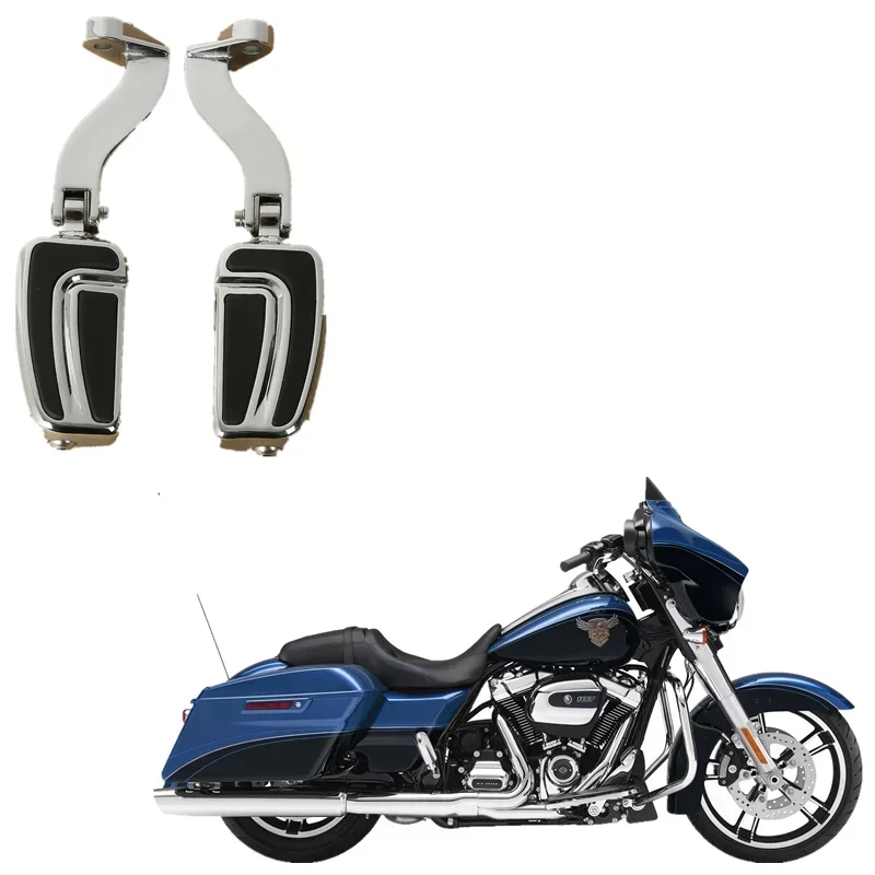 

For Harley Road Street Glide Motorcycle Parts Rear Passenger Mount w/ Pegs Foot Pedals