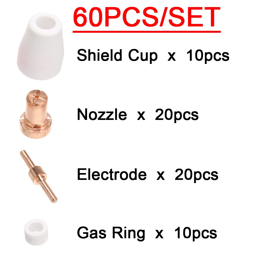 Pt31 lg40 plasmas ch neider elektroden spitzen becher erweitertes verbrauchs material kit für PT-31 cut40 hyc45d hyc50d cut50 plc50d hyc410 – Detail 2