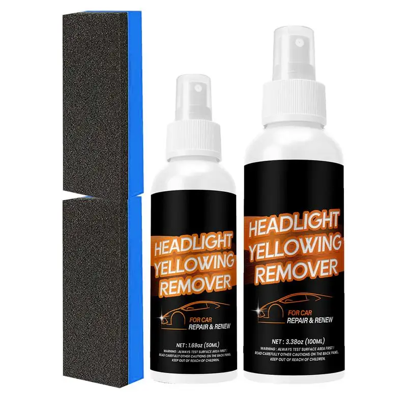 

Car Headlight Repair Fluid Car Headlight Polishing Agent With Sponge Filling Scratches Headlight Repair Polish Cleaner For