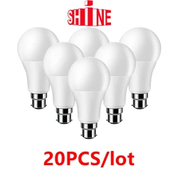 20PCS Fabrik direkt led-lampe 220V high power 15W E27 B22 hohe lumen keine strobe geeignet für kinderzimmer studie küche