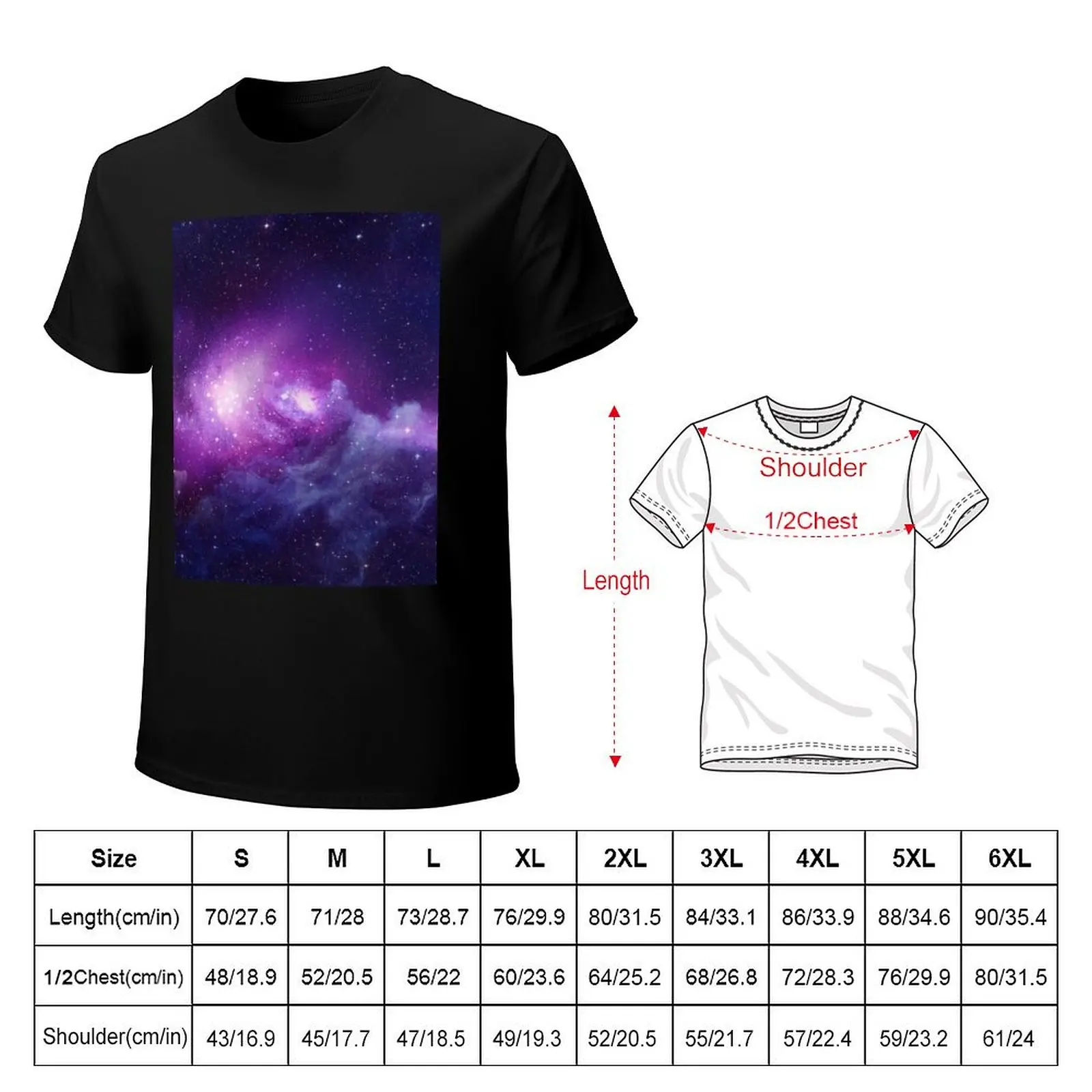 Deep space nebulae T-Shirt cotton t shirt pack T-Shirt
