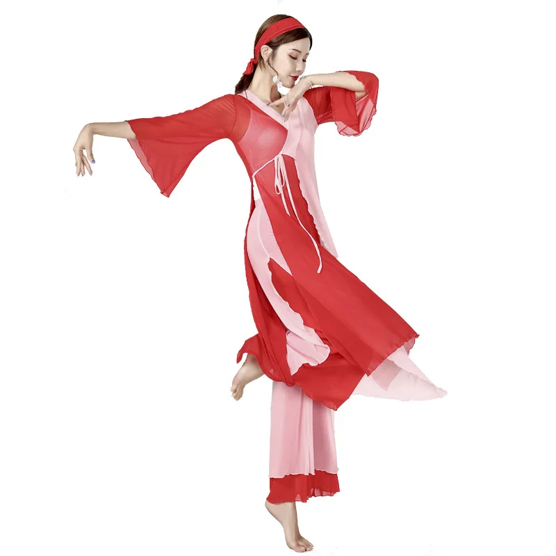 Классические танцевальные костюмы, рифма для тела, марлевая одежда, танцевальные костюмы, элегантные костюмы для танца живота в древнем китайском стиле