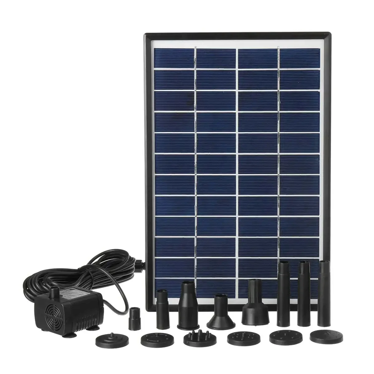 Water Pump 6W 500L/H Solar Power Panel Garden Landscape Floating Fountain Artificial Outdoor Fountain Home Decoration Pump Set