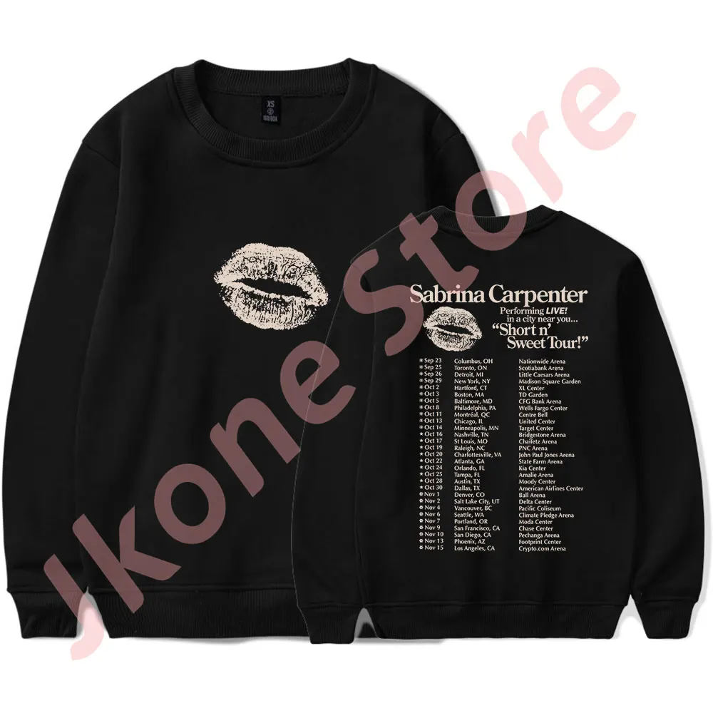 

Sabrina Carpenter Logo Crewneck Short n' Sweet Tour Merch Sweatshirts Women Men Fashion Casual Long Sleeve T-shirts