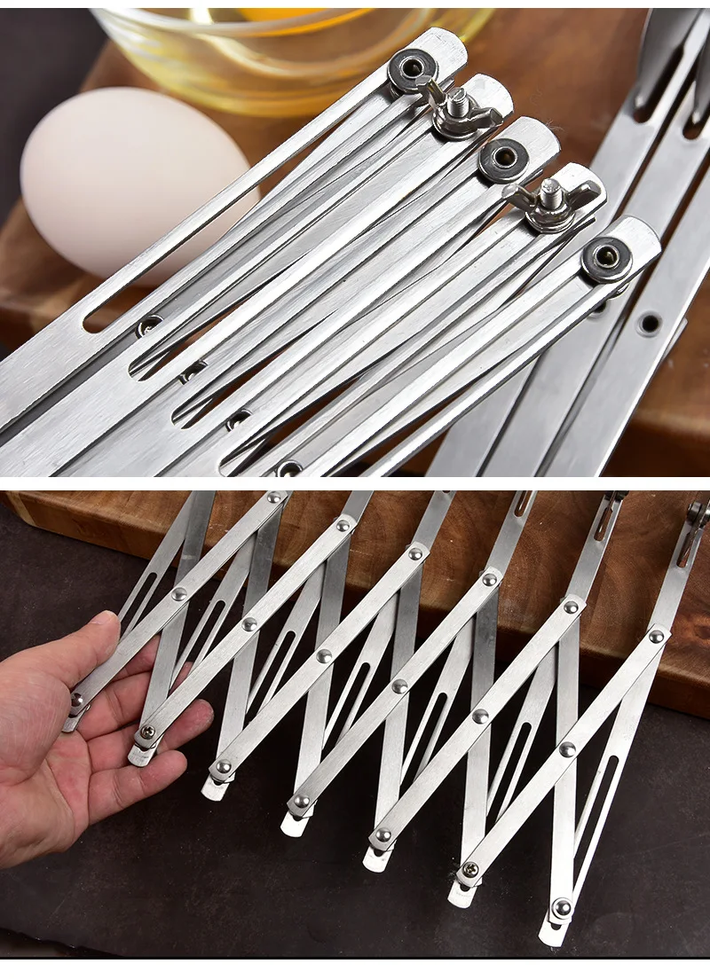 3/5/7 Räder Cutter Teig Teiler Seite Pasta Messer Flexible Roller Klinge Pizza Gebäck Schäler Edelstahl Backformen Werkzeuge – Detail 3