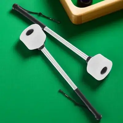 

2pcs Stainless Steel Drum Sticks Felt Tips Smooth Non-Slip Lightweight For Drum Kits Percussion Instruments Band Performance