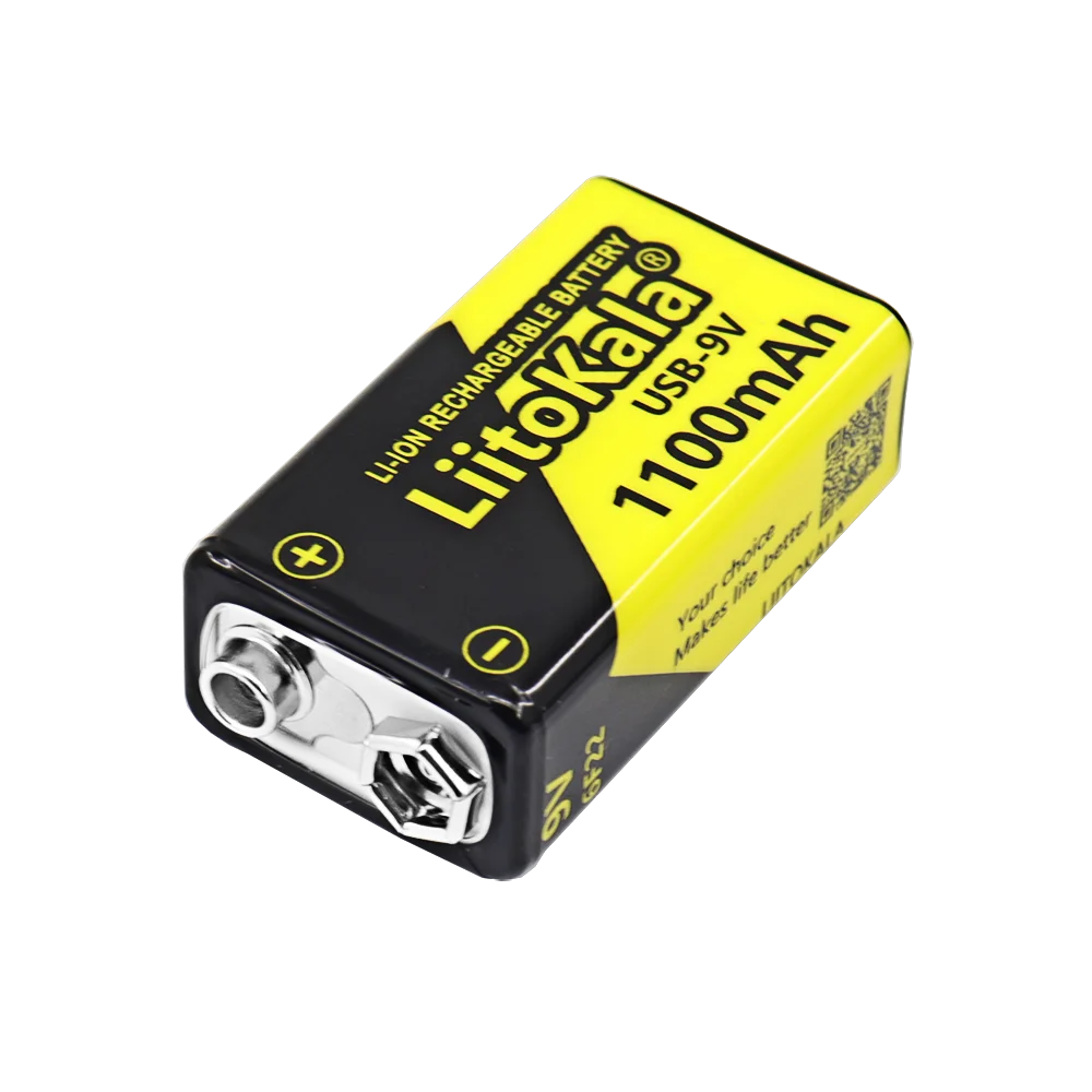 1-20PCS LiitoKala USB-9V 1100mAh li-ion Rechargeable Battery Type-C USB 6F22 9V Battery for RC Helicopter Model Microphone Toy
