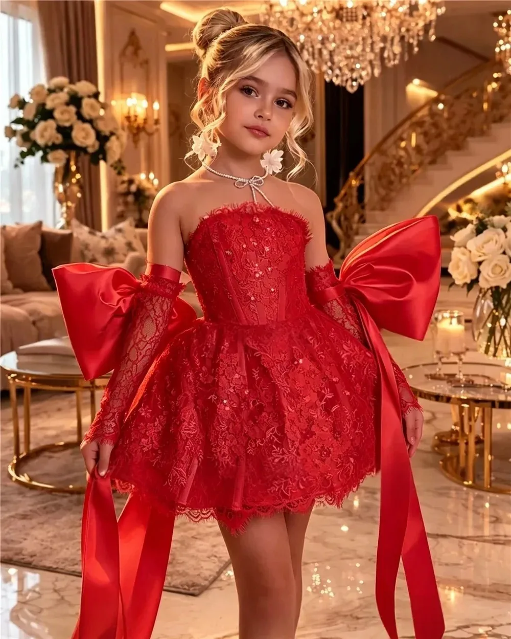 Customized Flower Girl Dress Tulle Fluffy With Quality Pink Applique For Little Girls Birthday Party Banquet Evening Gowns