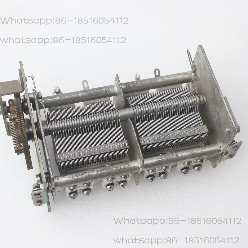 Dismantling high Q value 2 * 28PF-1110PF with reduction gear dual variable adjustable capacitor DIY
