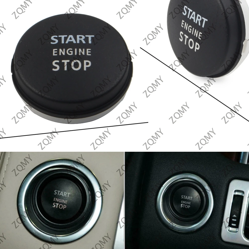 Black Start Stop Engine Switch Push Button Cover For Land Rover Range Rover Vogue 2010 2011 2012