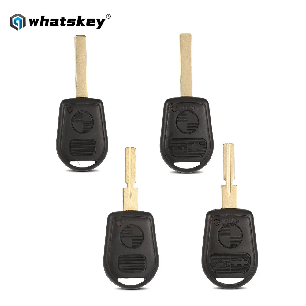 

WhatsKey 2/3 Button Car Key Replacement Remote Key Case Shell For BMW E38 E39 E31 E32 E34 E36 E46 M3 Z3 Z4 325 HU92/HU58 Blade