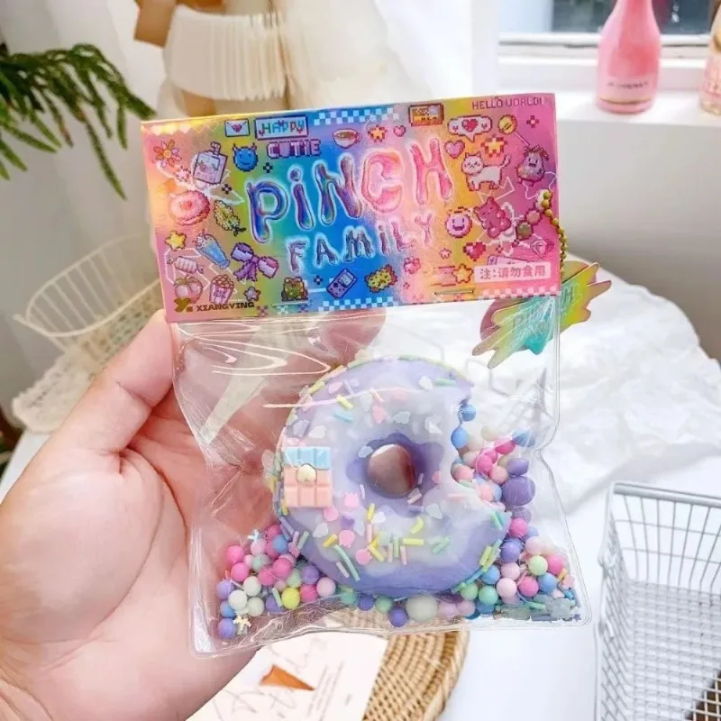 Mainan Penghilang Stres Donat Adonan Kue Squishy Taba, Mainan Fidget Sensorik Ekstra Besar untuk Anak-anak Dewasa, Hadiah Pijat Relaksasi untuk Mengurangi Kecemasan