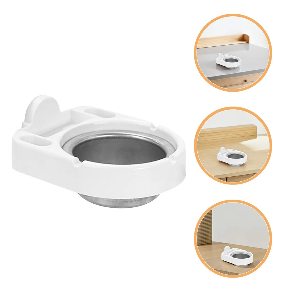 

1pc Wall Mounted Ashtray Stainless Steel Detachable Inner Tank Cigarette Storage Rack For Bathroom Toilet Living Room Balcony