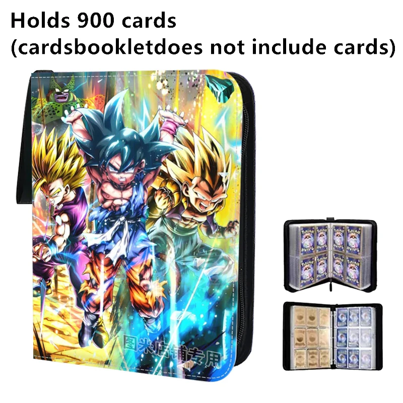 BANDAI Dragon Ball Cards Album Book 400-900Pcs Anime Map Letter Holder Binder Action HD Collection Cards Protector Folder Gifts