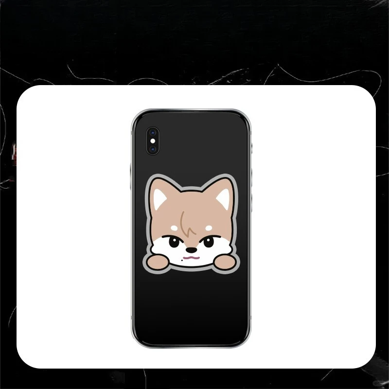 Support de téléphone amusant version Q, dessin animé, mignon, décoration créative amusante, accessoires de coque de téléphone, multi-personnages, entourant exquis