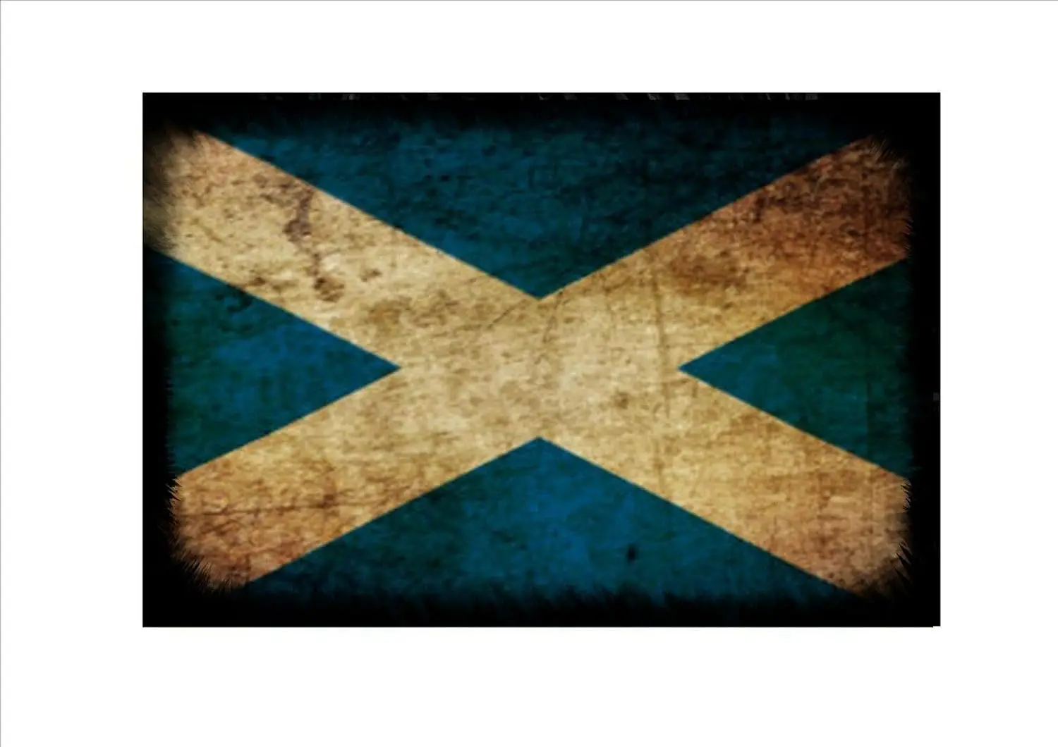 Scotland Scottish Aged Flag Metal Sign Vintage Wall Door Sign 8