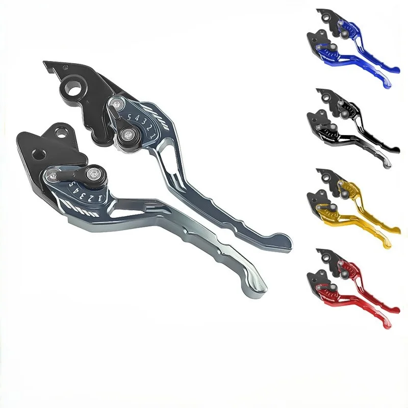 

Мотоциклетный регулируемый рычаг тормоза и сцепления из алюминиевого сплава с ЧПУ, подходит для Honda/Yamaha/Kawasaki/Suzuki, универсальные ручки