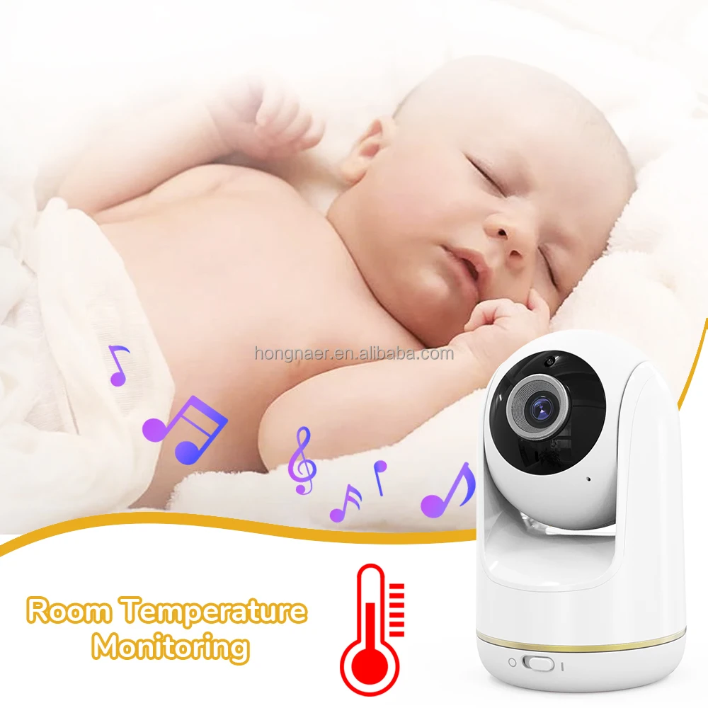 Hongnaer Home Audio Baby CCTV Secure Sleeping Surveil Monitor Camera VB803 LCD 2.4GHz Wireless Video Smart Baby Monitor view 6