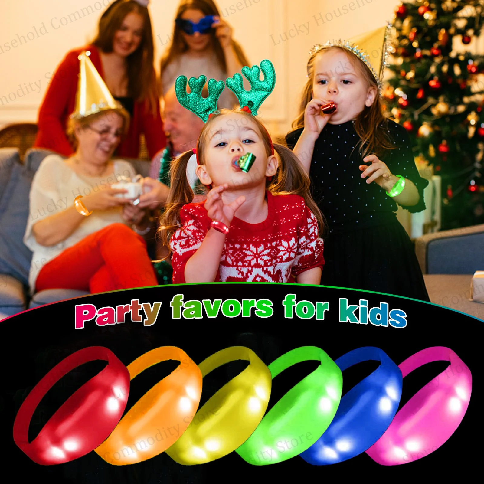 Music & Sound Activated LED Light Up Bracelets Colorful Bracelet Glow Bracelets Concert Bracelets for Adults Party Supplies