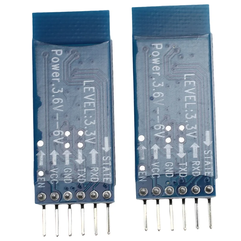 Transceptor sem fio Bluetooth, Módulo Escravo, RS232, TTL para UART Conversor e Adaptador para Arduino, HC-05, 6 Pin RF, 2Pcs