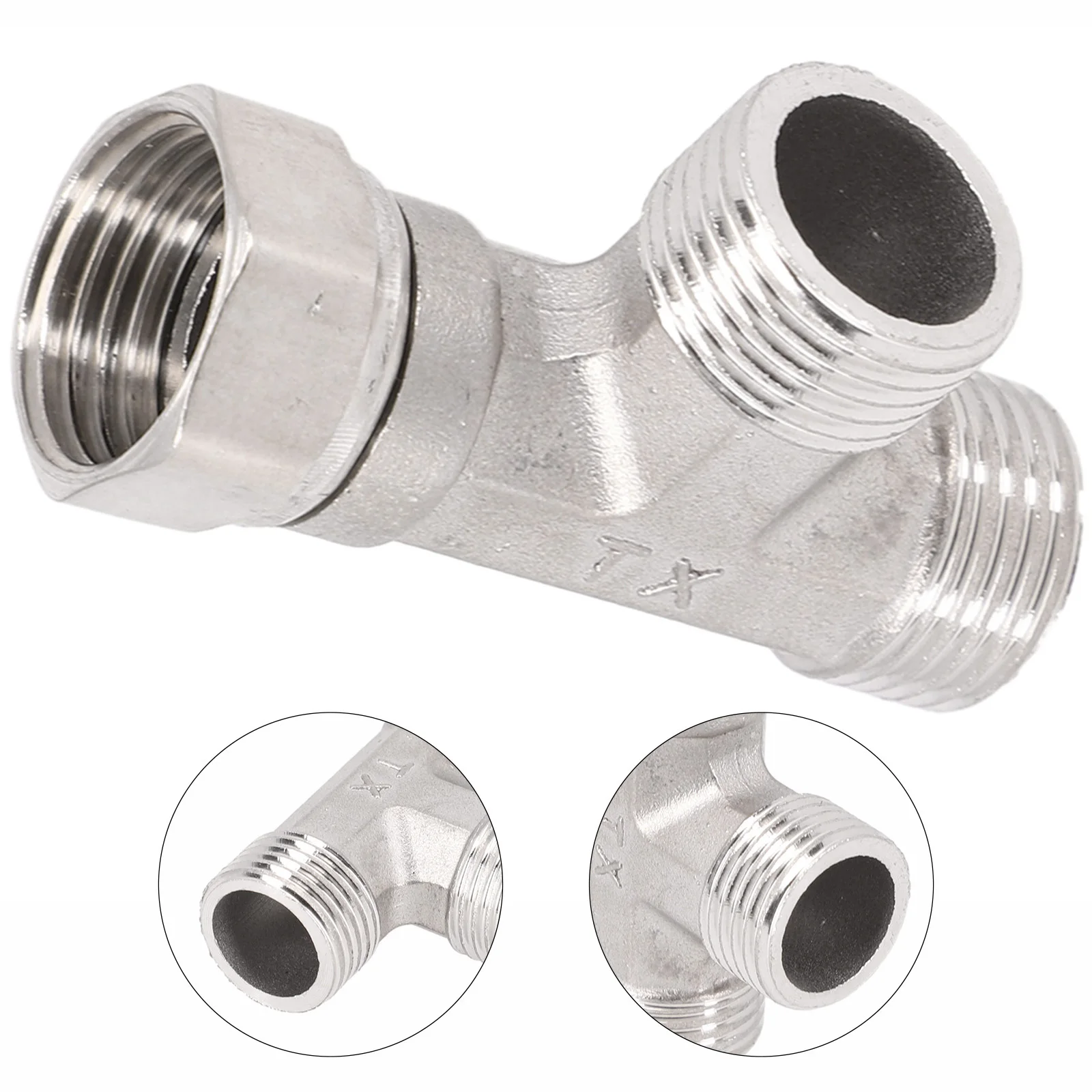 วาล์ว diverter สำหรับห้องน้ำอะแดปเตอร์ G1/2 "T-Valve สำหรับห้องน้ำโถสุขภัณฑ์ฝักบัวอุปกรณ์ประปาทองแดง4จุด