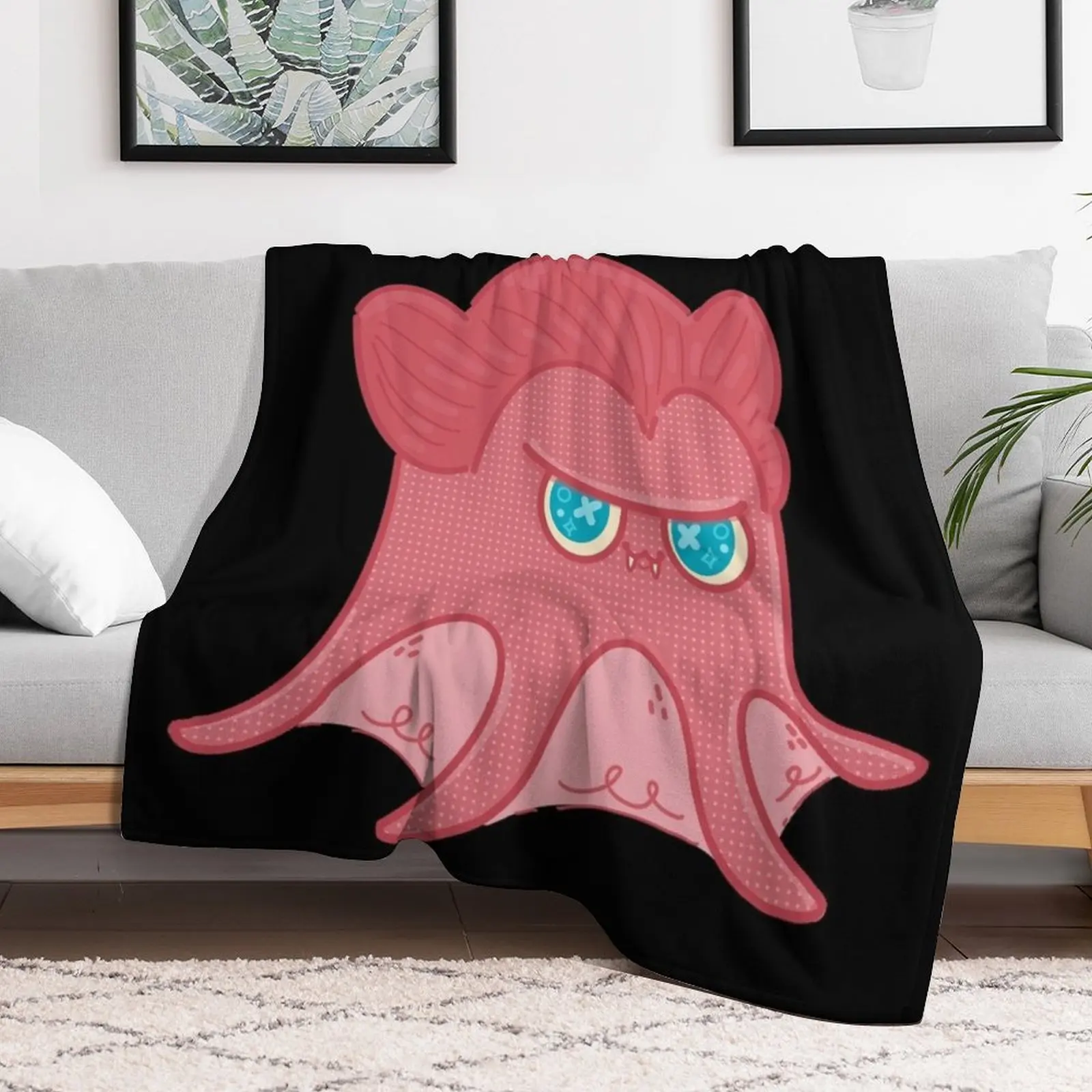 Vampire Squid Throw Blanket Luxury Bed bed plaid Blankets