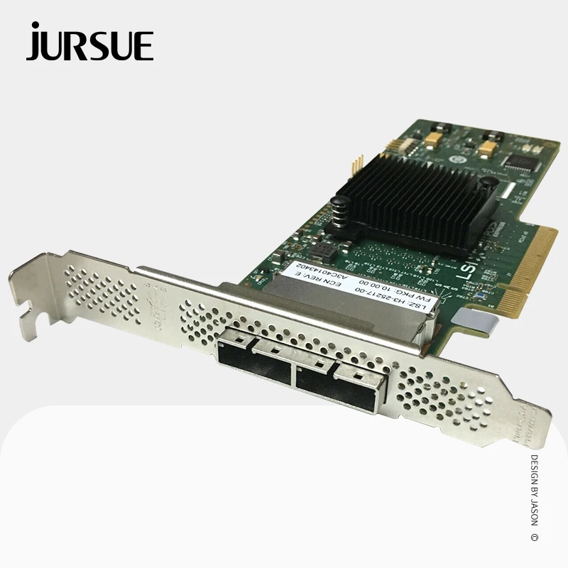Imagem -02 - Placa Controladora Externa 6gbps Pistas Pci e Sas Sata Hba Modo de ti Zfs Nas Norom Expander Lsi-92008e