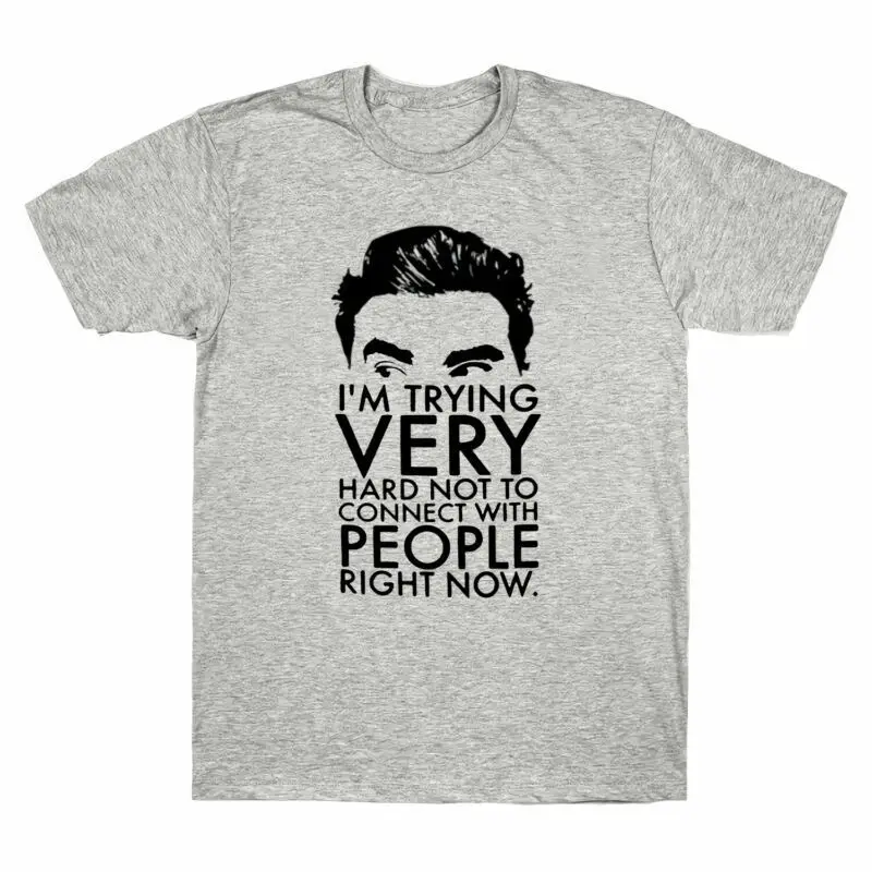 I'm Trying Very Hard Not To Connect with People Right Now Funny Men's T-shirt